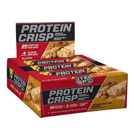 BSN　プロテインバー 【56g x 12本】ピーナツバター味　BSN Protein Crisp Protein Bar Peanut Butter グルテンフリー