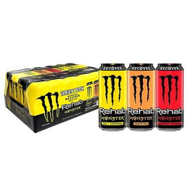 モンスター エナジーリカバリー バラエティーパック　 レモネードティー・ピーチティー・ストロベリーレモネード (458ml ×12本) ゼロシュガー Monster Energy Rehab Variety Pack 15.5oz