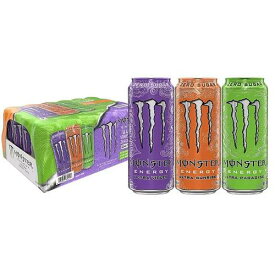 モンスター サンライズ・バイオレット・パラダイス バラエティーパック (473ml ×12本) ゼロシュガー Monster Energy Ultra Variety Pack, Sunrise, Violet, Paradise