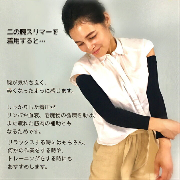 コンビニ受取対応商品】 二の腕 着圧 サポーター ダイエット シェイプアップ 黒 *二の腕 着圧 サポーター ダイエット シェイプアップ ダイエット 黒