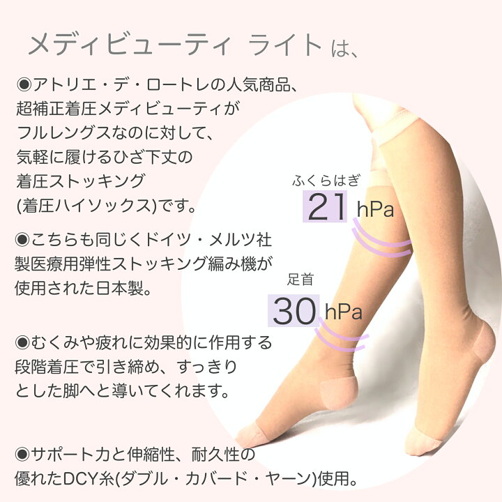 楽天市場】【只今ポイントUP中】着圧ハイソックス 美脚ケア ひざ下 着 