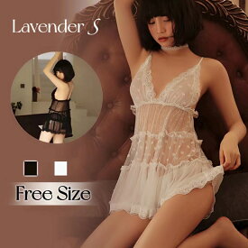 【レビュー特典】即日発送＆送料無料 エロ可愛い 2点セット キャミソールドレス Tバック付き ベビードール bay doll レースランジェリー 透け透け セクシーランジェリー リボンショーツ tショーツ sweet girl セクシー 美胸 美尻 美脚 花柄レース 胸元Vライン sexy lingerie