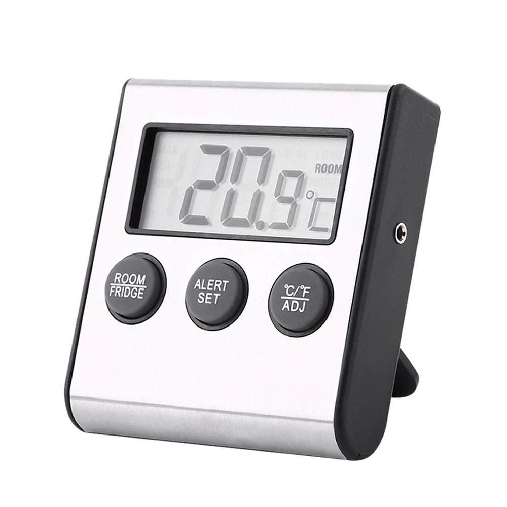 冷蔵庫温度計 デジタル冷蔵庫温度計 冷凍庫温度計 マグネットとスタンダード付き 温度範囲 RIOKKDG
