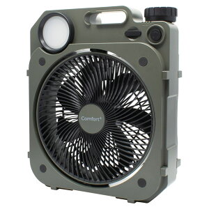 Comfort �[�d�����^������ Air Force Fan ����7.5cm �ꏊ��I�΂��g���� DC���[�^�[ �É��݌v 8000mAh �ő�37���ԘA���g�p ���p�d�� ������U�� LED SOS���C�g ���X�O���[�� ��������