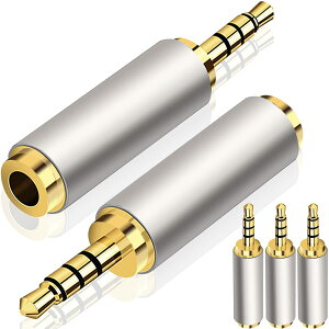 �y3.5mm�C���z����2.5mm�[�q�Ɂz�ϊ��v���O �C���z���W���b�N 2.5mm 3.5mm 5�Z�b�g 2.5mm�I�X 3.5mm���X 3�����O CTIA �����b�L �X�e���I�ϊ� �w�b�h�z�� �X�}�[�g�t�H�� �^�u���b�g CD�v���[���[ MP3 