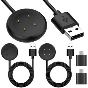 �y�\���₨�o�����p�̏[�d�Ɂz�[�d�P�[�u�� �}�O�l�b�g Google Pixel Watch 3 Pixel Watch 2 Fitbit Versa 4 Versa 3 Ace LTE �Ή� 2�{�Z�b�g 1m USB-A Type-C�ϊ��A�_�v�^�[�t�� �X�}�[�g�E�H�b�` �[�d�� �����p �\