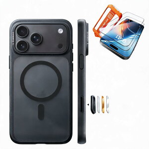 �y��ʂ��w�ʂ��܂Ƃ߂ď����z�X�}�z�P�[�X �K���X�t�B���� iPhone 18 Pro �u���b�N �Z�b�g iPhone18Pro �A�C�t�H��18Pro �P�[�X �K���X�t�B����2�� �Ռ��΍� �J�o�[ ��ʕی� �t���ی� �X�}�z�J�o�[