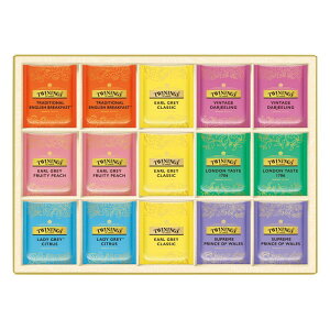 【 厳選 ギフト 送料無料 】 トワイニング ティーバッグ ギフトコレクション 高級 紅茶 アールグレイ ダージリン ロンドン テイスト 英国 フレーバー セット 15袋 10袋 プレゼント 人気 ギフト