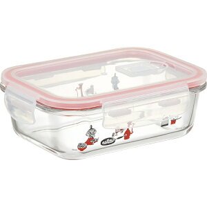 【 厳選 ギフト 送料無料 】 保存容器 耐熱ガラス オーブン 電子レンジ 食洗機対応 ムーミン キッチン 650ml フタ弁付き 4点ロック プレゼント お祝い モダン おしゃれ 誕生日 オリジナル ギフ