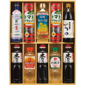 【 送料無料 最新 春ギフト 】 キッコーマン＆調味料バラエティセット しょうゆ 料理酒 みりん ケチャップ 日清キャノーラ油 こだわり 調味料 ギフトセット 醤油 毎日 食事 習慣 食卓 健康 内祝い ギフト 出産 結婚 快気 プレゼント お気軽 友達 同僚 親戚 上司 お供