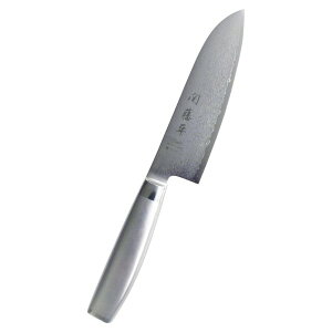 【 厳選 ギフト 送料無料 】 関藤平 69層 フルメタルダマスカス 三徳包丁 フルメタル ダマスカス69層鋼 三徳包丁