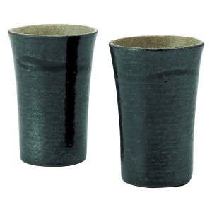 【 厳選 ギフト 送料無料 】 信楽焼 Sumi‐iro カップペア Sum-1 信楽焼 Sumi-iro カップペア 酒器 カップ ぐいのみ タンブラー ジョッキ ビール ハイボール 日本酒 ウイスキー ロック