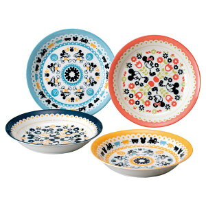 【 厳選 ギフト 送料無料 】 ディズニー カレー皿 4枚セット 食器 セット 揃 うつわ 食卓 和食 洋食 中華 朝食 ランチ モーニング ブランチ ディナー 夕飯 夜食 おやつ デザート ティータイム