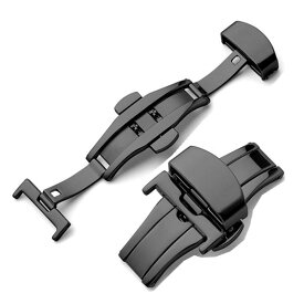 時計 ベルト Dバックル 14mm 16mm 18mm 20mm 22mm 時計バックル 時計ベルト 時計バンド 腕時計 バンド バックル プッシュボタン ...