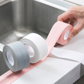防水テープ 防カビ 透明 キッチン 水回り 洗面所 流し台 浴槽 防水テープ 防カビ 透明 トイレ 3.5cm 3.2m 送料無料