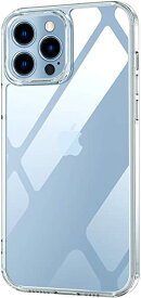 iPhone13proケース 透明 強化ガラスケースCAFELE iPhone13Proクリアケースストラップホール付き 黄ばみなし耐衝撃6.1インチ対応 ...