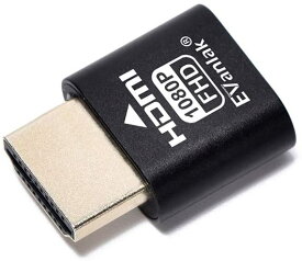 HDMI ダミープラグ ヘッドレス ゴーストディスプレイ エミュレーター 高品質 アルミニウム パソコン用 (ヘッドレス - 1920 x 1080 60Hz時に3RD) - 1点パック 送料無料