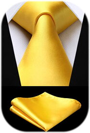 黄色 ネクタイ チーフ セット メンズ 無地 シルク ブランド 結婚式 二次会 入学式 卒業式 プレゼント 送料無料