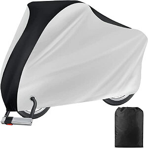 自転車カバー 防水 厚手 丈夫 軽量 サイクルカバー 雨避け 耐熱 UVカット 防塵 防犯 防風 盗難防止 210Dオックスフォード布 20-29インチまで対応 自転車マウンテンバイク ロードバイク適用 ロッ