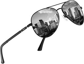 サングラス 偏光 ティアドロップ メンズサングラス クラシックデザイン サングラス UV400 sunglasses ブラック 釣り 運転用 ドライブ用 3