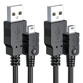 PS3充電ケーブル 2本 1.8m PS3充電器 USB A miniB オスオス コントローラーコード USB2.0 送料無料