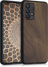 Samsung Galaxy A52 / A52 5G / A52s 5G 木製ケース 木製 携帯ケース TPUバンパー ナチュラル ウッド スタイル...(こげ茶色) 送料無料