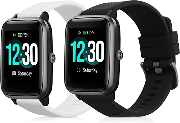激安本物 Willful Fitnesstracker Smartwatch バンド 交換ベルト シリコンバンド ソフト TPU 耐久性 黒色 白色  送料無料