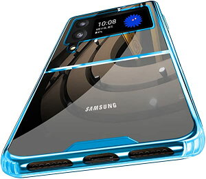 Galaxy Z Flip4 �P�[�X docomo SC-54C au SCG17 �N���A �ϏՌ� ���^ ���� Galaxy Z Flip4 �J�o�[ TPU�o���p�[+�w��PC ���C�����X�[�d�Ή� �����Y�ی� ����h�~ �X�g���b�v�z�[���t�� �ϐF�h�~ ����h�~ �g�уJ