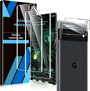 yȃZbgz Google Pixel 6 Pro tB [4Zbg] TPU یtB 2 + JیtB 2 wFؑΉ KChgt Sʕی \tȒP CA[ t یtB N