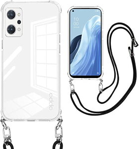 oppo reno 7a �P�[�X �N���A �V�����_�[ �X ���� �g���b�v�t�� �΂߂��� �D��X�g���b�v�t�� ���߉\�ȃV�����_�[ �N���X�{�f�B �l�b�N���X �ی�\�t�gTPU ������ ���7A�P�[�X�X�}�z�P�[�X�� 