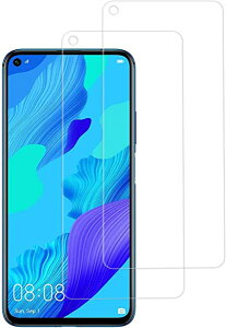 Huawei Nova 5T �K���X�t�B���� �t�B���� �t�� �X�N���[�� �ی� ���{�f�ސ� �����K���X �J�o�[ �ی�t�B���� �������� �y2���Z�b�g�z