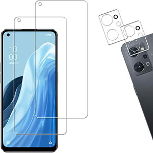 OPPO Reno7 A OPG04 �K���X�t�B���� �J�����t�B���� �J�o�[ �ی�t�B���� 2+2���Z�b�g ���{�f�ސ� �����K���X
