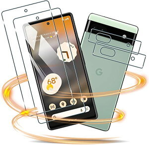 yȃZbgz google pixel 6a KXtB 2 + YیtB 2 tB KX tیtB Sʕی 3D Touchdx9H ߗ Uh~ ϏՌ wh~ CA[ 