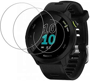 Garmin ForeAthlete 55 �K���X�t�B���� �t�B���� �t�� �X�N���[�� �ی� ���{�f�ސ� �����K���X �J�o�[ �ی�t�B���� �������� �y2���Z�b�g�z