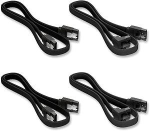 SATA �P�[�u�� Sata3 �V���A�� ATA3 �P�[�u�� 6 Gbps�Ή� SSD��HDD���� ���������h�~ �n�[�h�f�B�X�N/���w�h���C�u �œK ���b�`�t 4�{�Z�b�g(�X�g���[�g�^+��L�^) �u���b �N50cm ��������