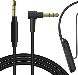 P[u QuickFit ݊ I[fBIR[h \j[ SONY WI-1000XM2, WI1000XM2, 1000XM2, WH-CH700N, WH-CH710N, WH-1000XM5, WH-1000XM4, WH-1000XM3, WH-1000XM2, WH-XB900N, MDR-XB950B wbhzP[uA3.5mm ɓK 120 cm 