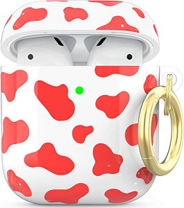 AirPods P[X Jo[ 킢 ̃p^[ TPU Sʕی ho OʂLEDBȂ CX[dΉ Jrit AirPods1Ƒ2ɑΉ ()