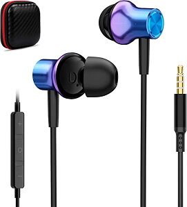 【新モデル登場】 イヤホン 有線 マイク 付き 【業界最大ドライブユニット搭載・HiFi 】 イヤフォン パソコン PC 用 カナル型 テレワーク ノイズキャンセリング iphone 5/6/6s iPad iPod PS4 PS5 Switch Xb