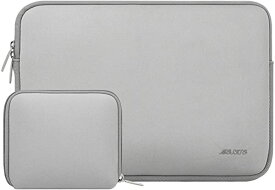 ラップトップ スリーブバッグ 適用機種 MacBook Air/Pro Retina 13-13.3インチ ノートパソコン 適用機種 MacBook Pro 14 インチ 2021 2022 M1 Pro/M1 Max A2442 小さなケース付き 撥水 ネオプレン素材 バッグ（グレー）