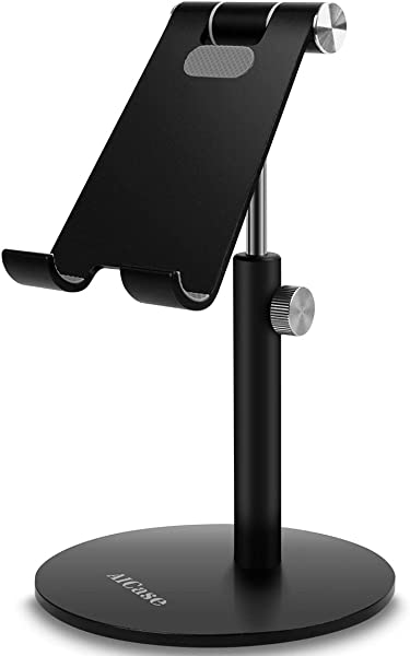 調節可能なタブレットスタンド ユニバーサルマルチアングル＆高さ調整スタンド マルチアングルスタンド iPhone スマート携帯電話 タブレット iPad（4-13インチ）に対応 (黒)