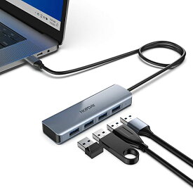 USB C ハブ 4ポートUSB 3.2ハブ USB Cスプリッターマルチポートアダプター10GBIT Sデータハブ50 cmを使用したMacBook Air Pro iMac iPad Pro Dell HP Surfaceおよびその他のUSB C 装置 送料無料