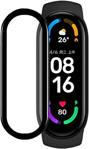 y2Zbgz Xiaomi Mi Smart Band 6 tB VI~ Mi Band 6 tیtB PMMA+PCf 3D ߗ ϏՌ ho Uh~ wh~ ʑN₩ \tȒP Mi Band6 Ή 