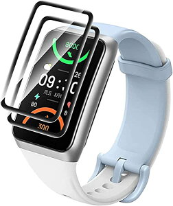 �y2���Z�b�g�z OPPO Band 2 �t�B���� �I�b�| Band 2 �t���ی�t�B���� PMMA+PC���f�� 3D �����ߗ� �ϏՌ� �h�o ��U�h�~ �w��h�~ ��ʑN�₩������ �\��t���ȒP OPPO Band2 �Ή� ��������