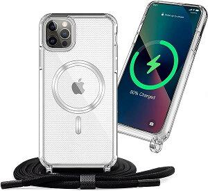 iPhone 12 Pro Max Magsafe P[XJo[ lbN V_[ Xgbvt X}z VR Jo[ Rt ΂߂ DX 