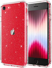 iPhoneSE 第3世代 ケース キラキラ ブリンブリン 薄型 密着 軽量 衝撃吸収 バンパーカバー かわいい キラキラ 女性用ケース for iPhoneSE 2022/2020 (3/2 世代), iPhone 8/7(4.7インチ専用) (クリア) 送料無料