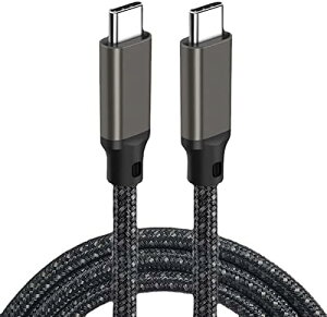 USB-C P[u 20cm 100W }[d USB 3.2 Gen 2x2-20Gbpsf[^] PD3.0 QC3.0[d 4K 60Hz fo E-Marker ϋv type-cP[u MacBook Pro iPad Pro Google Pixel Galaxy^CvCΉ ݑΖ o