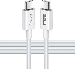 USB-C to USB-C P[u 100W PD }[d 20V 5A P[u Type-C QC3.0 f[^] e-marker  VRf ܂ȂP[u Macb00k Pro Pad Galaxy Android Ή (1M) 