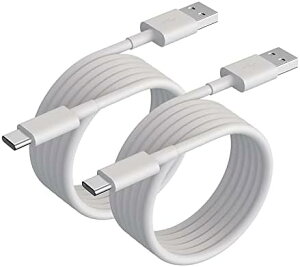 yUSB A to USB Cz USB Type C P[u ^CvC ϋv PVCf 2A }[d f[^] Galaxy S10 Note Sony Xperia XZ2 XZ3 Nintendo Switch GoPro Hero 5 6 ̑Android USB-C@Ή (1m 2{Zbg) 