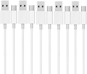 USB Type C P[u ^CvC ϋvPVCf 2A }[d f[^] Galaxy S10 Note Sony Xperia XZ2 XZ3 Nintendo Switch GoPro Hero 5 6 ̑Android USB-C@Ή (USB A to USB C P[u30cm 5{Zbg) 