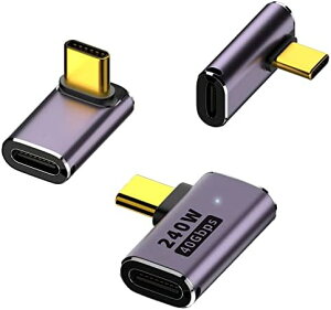 y3Zbgz USB4.0 Type C ϊ A_v^[ E 90°Ȃ PD 240W 5A}[d 40Gbpsf[^] L L^ ^Cvc Type-c ϊA_v^ 90x IX X USB C 